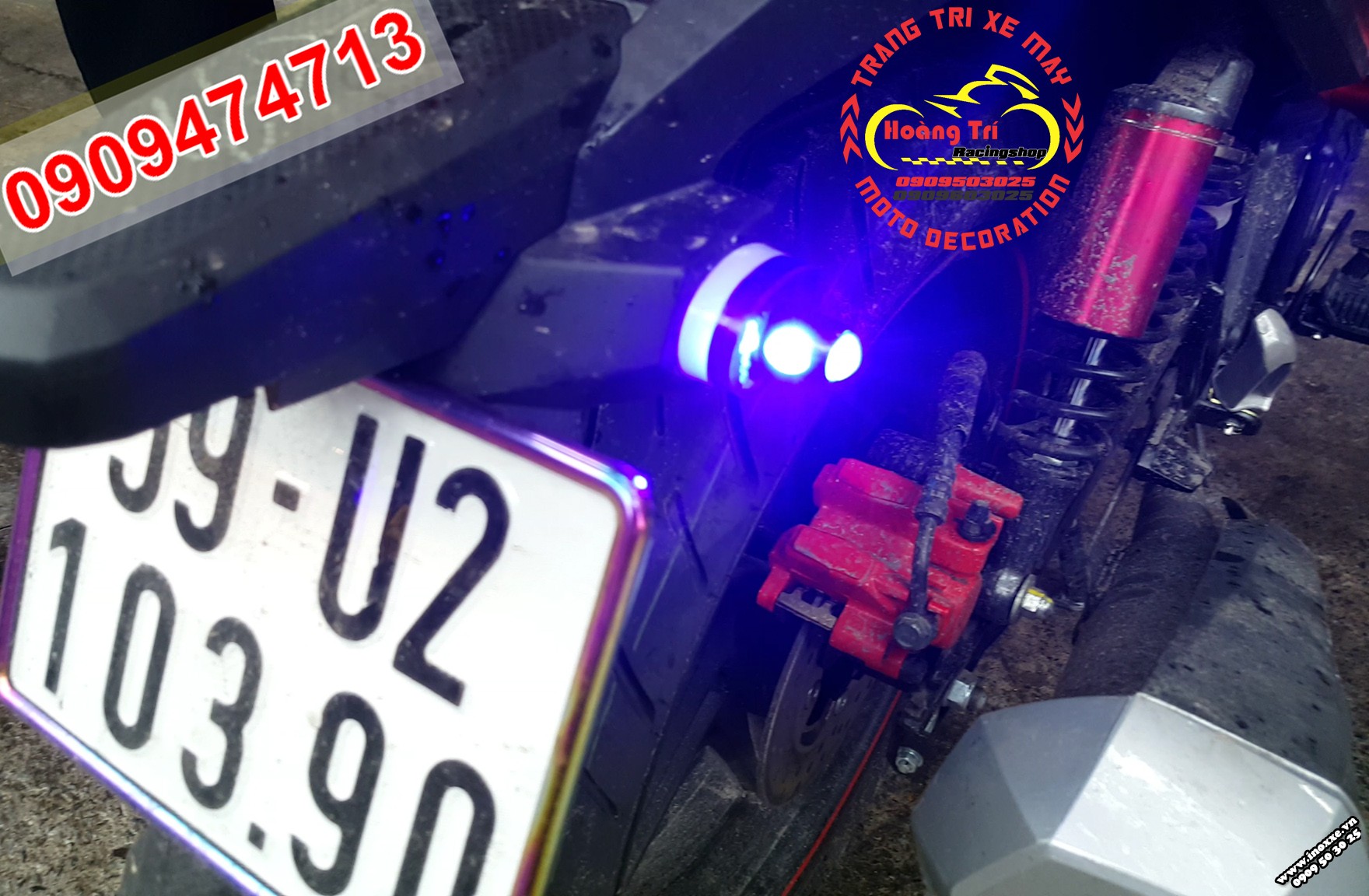 Độ đèn xinhan sau xe SYM Star 125
